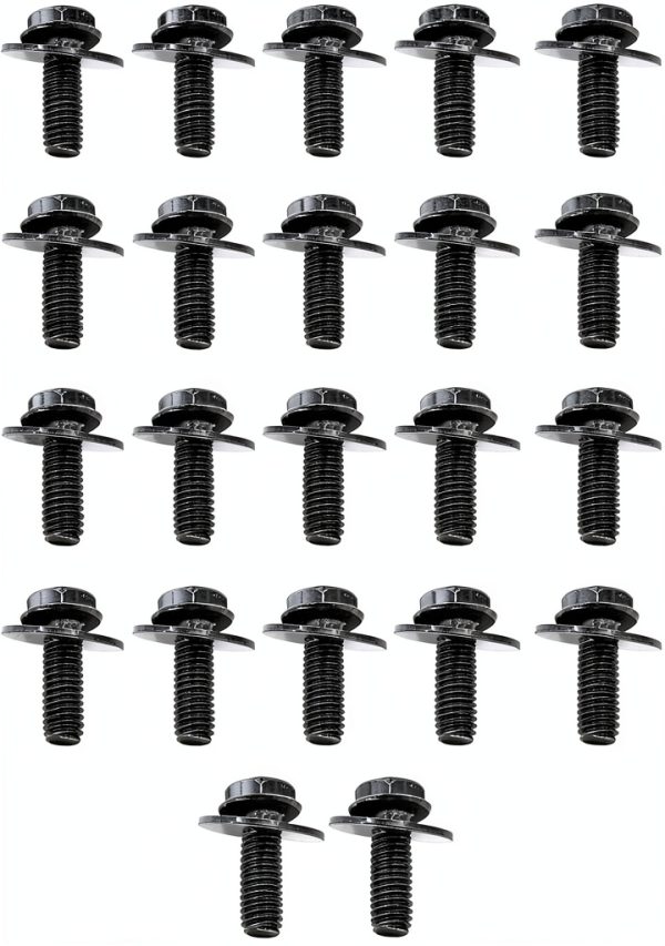 Mean Mug Auto M6 Hex Head Bolt Set Automotive Replacement-7