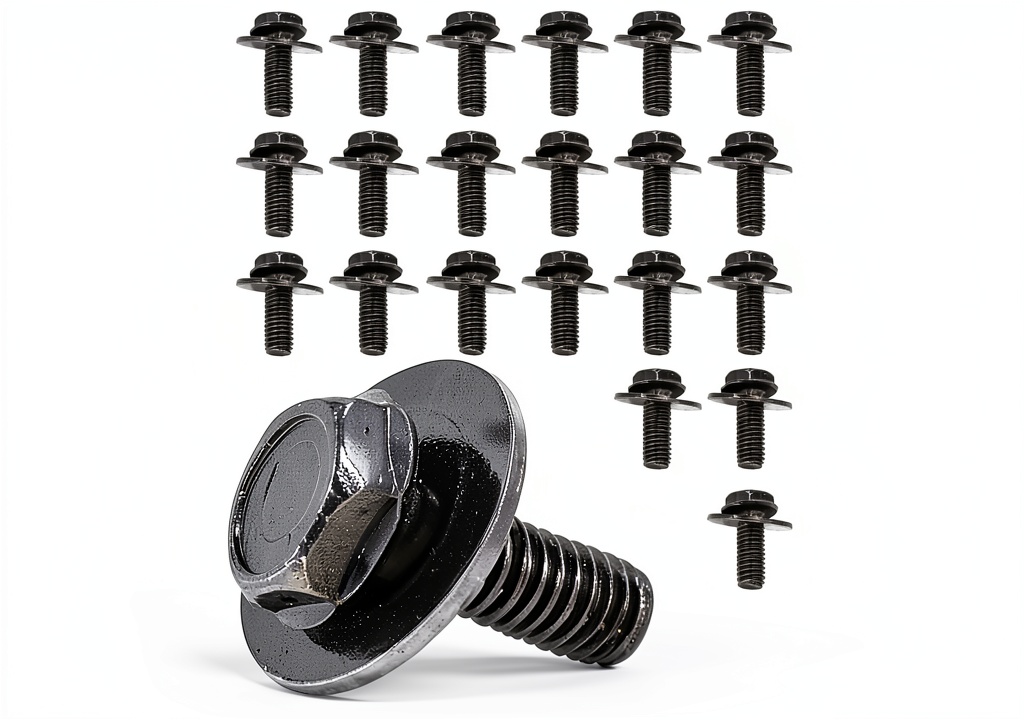 Installing Mean Mug Auto M6 Hex Head Bolt Set on a garage workbench