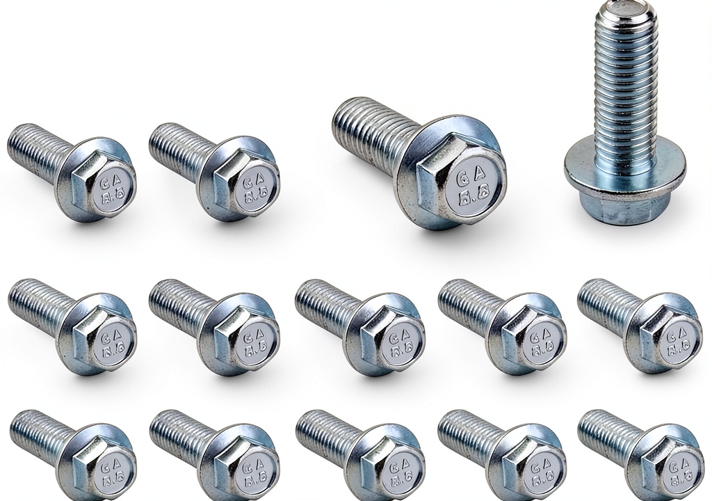 Installing Ohleats Carbon Steel Hex Head Bolts for Automotive on a wooden workbench