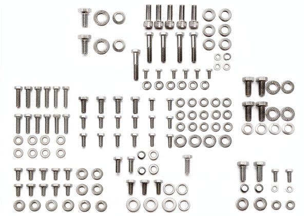 Chevy Stainless Steel Hex Bolt Kit BRSUNAVOM-0