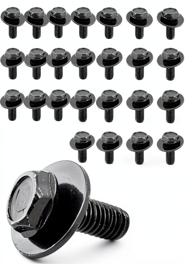Mean Mug Auto M6 Hex Head Bolt Set Automotive Replacement-3