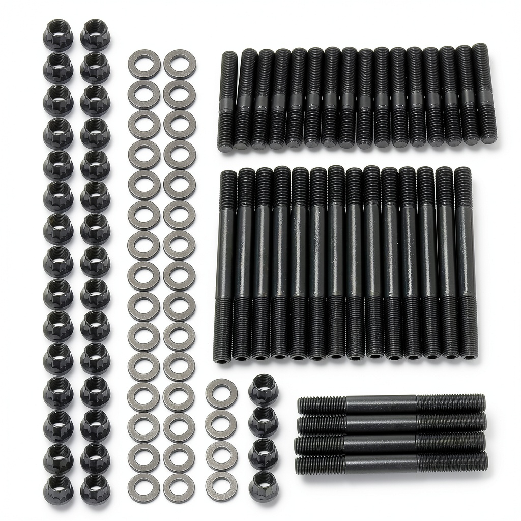 Installing blackhorseracing SBC head studs on a Chevrolet engine