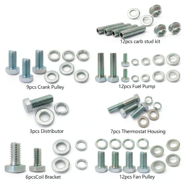 Chevy SBC Header Bolts Stainless Steel-2