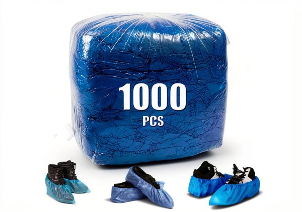 Shoe Covers Disposable 1000 PCS Blue Waterproof Reusable Boot Covers-0