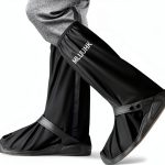 Rain Shoe Covers, Reusable Waterproof Rain Cover for Shoes, Non-Slip PVC Snow Boot Covers for Men and Women-0