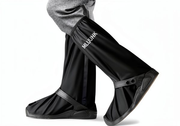 Rain Shoe Covers, Reusable Waterproof Rain Cover for Shoes, Non-Slip PVC Snow Boot Covers for Men and Women-0