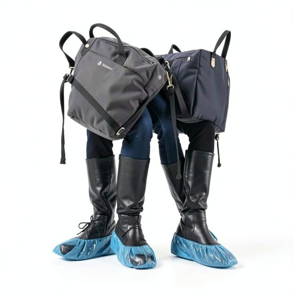 Shoe Covers Disposable 1000 PCS Blue Waterproof Reusable Boot Covers-2