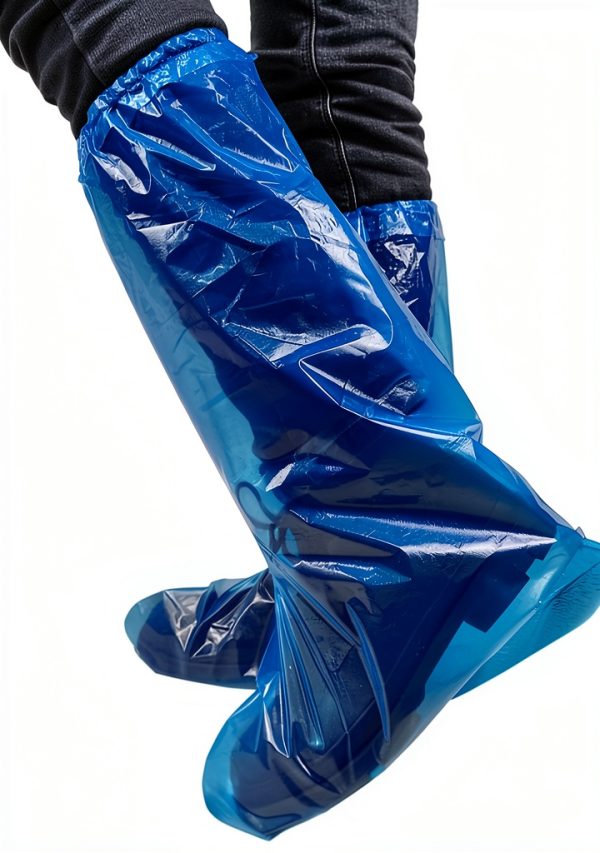 Rxylink Disposable Boot and Shoe Covers 80pcs Extra Large Blue-0