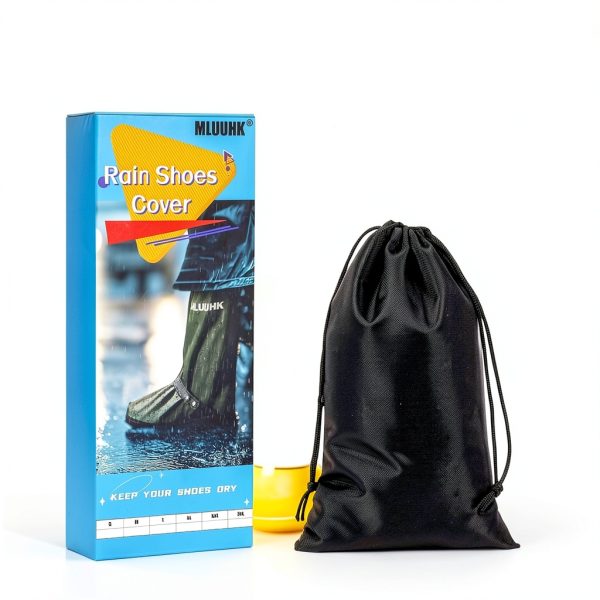Rain Shoe Covers, Reusable Waterproof Rain Cover for Shoes, Non-Slip PVC Snow Boot Covers for Men and Women-3
