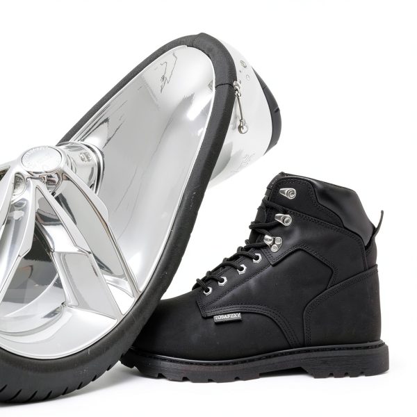 Work Safety Boots for Men Durable Crazy-Horse Leather Indestructible Steel Toe Waterproof and Non-Slip Better Warmth Men Work Shoes-3