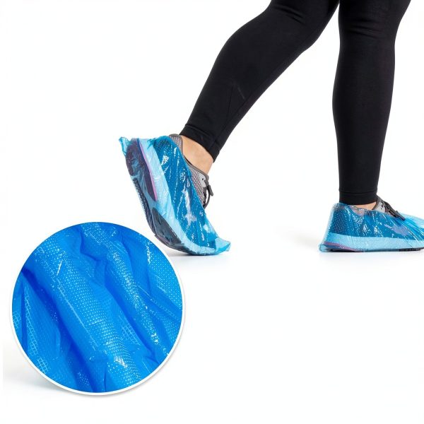 60 Pack (30 Pairs) Shoe Covers - Boot Covers Plastic Disposable Waterproof Shoe Covers for Men and Women Fits All Sizes of Shoes for House Cleaning-4