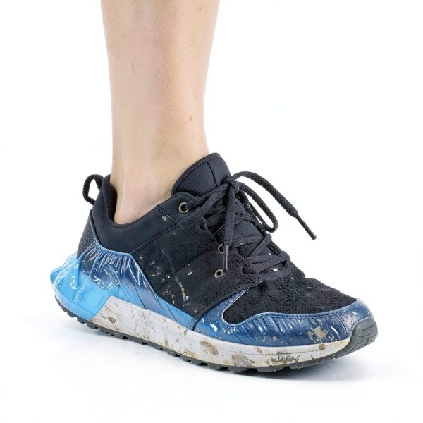 60 Pack (30 Pairs) Shoe Covers - Boot Covers Plastic Disposable Waterproof Shoe Covers for Men and Women Fits All Sizes of Shoes for House Cleaning-3