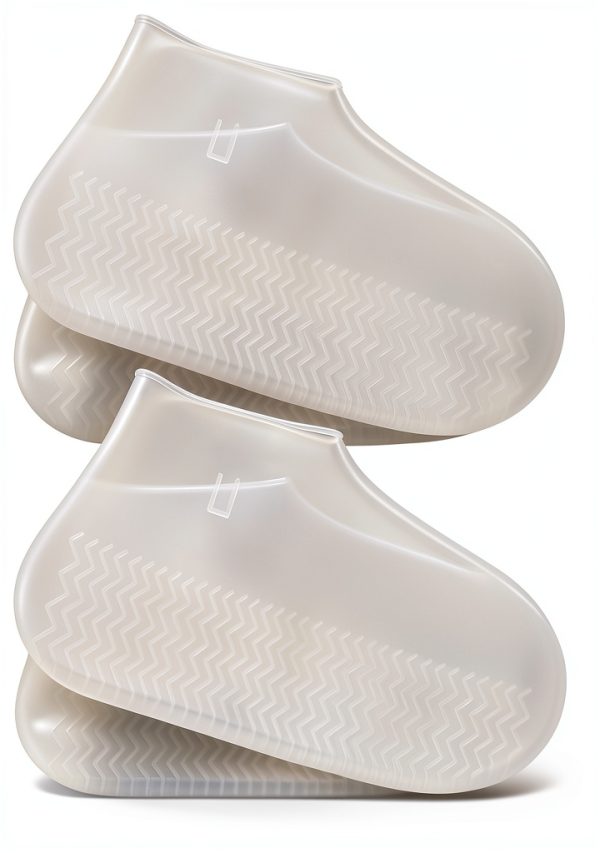 Waterproof Shoe Covers GAJUST Silicone Non‑Slip 2‑Pair Large Clear-0